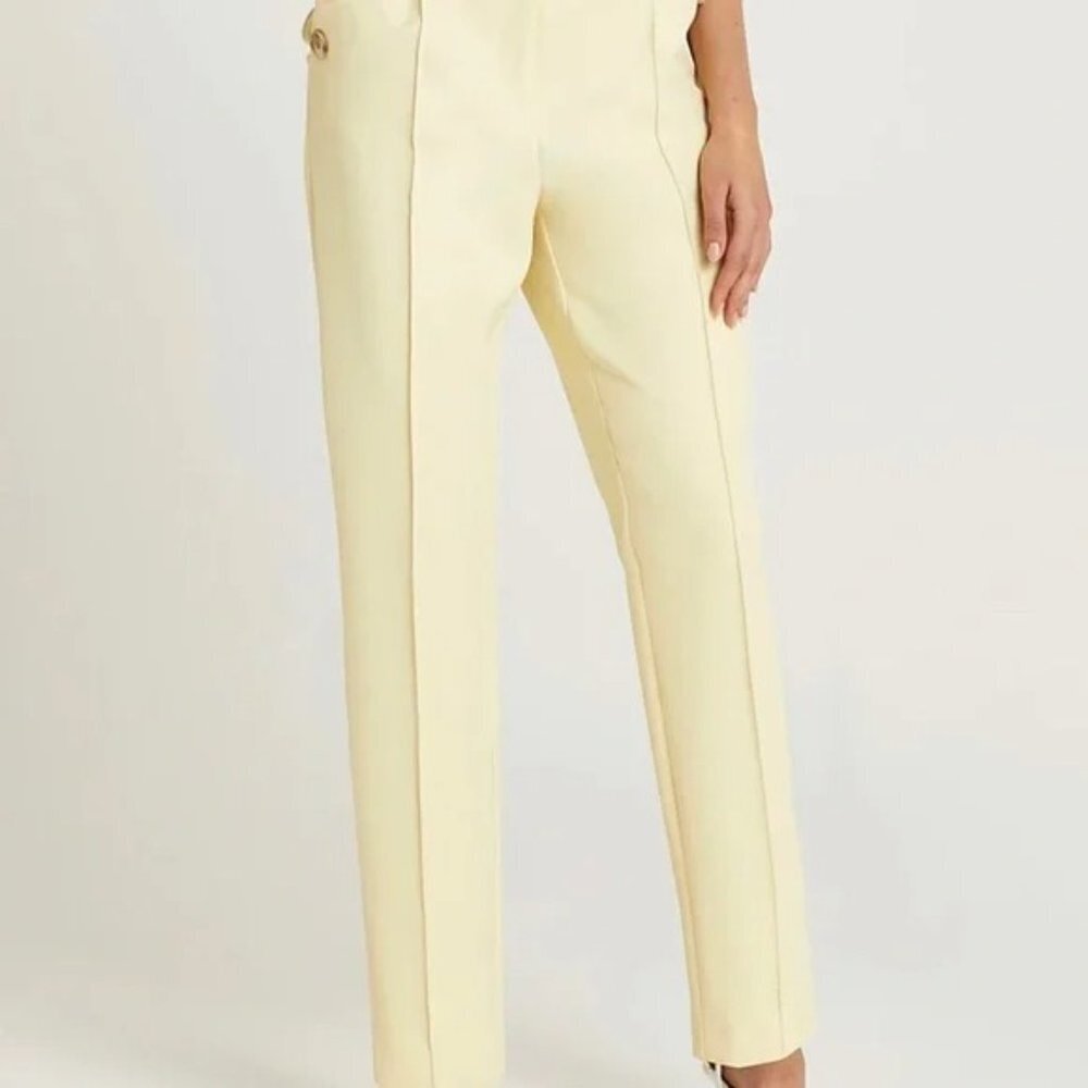 River Island Light Yellow Suit Size 4 - Picture 6 of 11